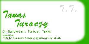 tamas turoczy business card