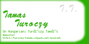 tamas turoczy business card